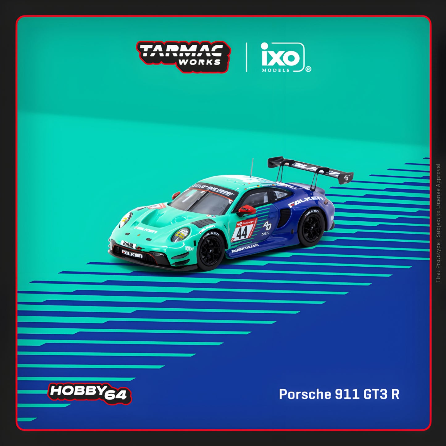 Tarmac Works 1:64 Porsche 911 GT3 R #44 Nurburgring 24h 2023 J. Eriksson / T. Heinemann / N. Menzel / M. Ragginger – IXO Models Collab – Hobby64