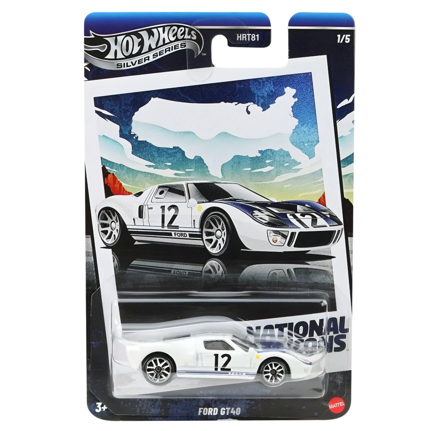 Hot Wheels Silver Series National Icons Set 5/5 (Fiat, Nissan, Porsche, Jaguar, Ford)