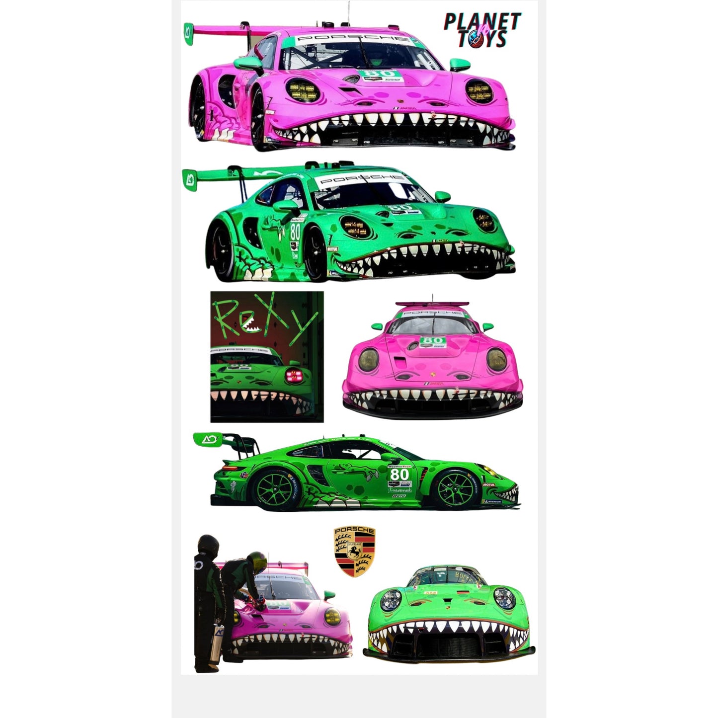 Sticker Sheets 4x7 Waterproof High Quality Image Diecast Designs