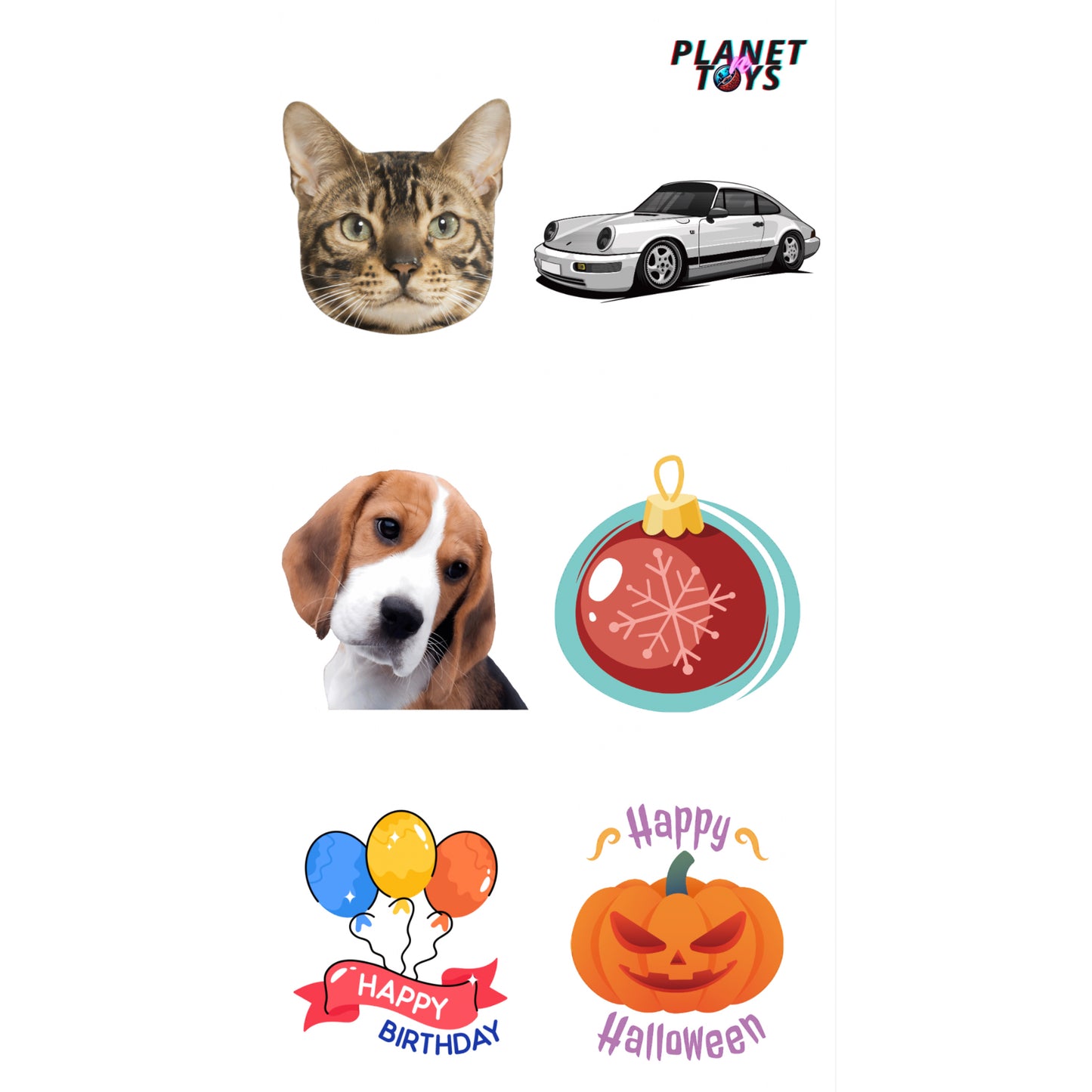Sticker Sheets 4x7 Waterproof High Quality Image Diecast Designs