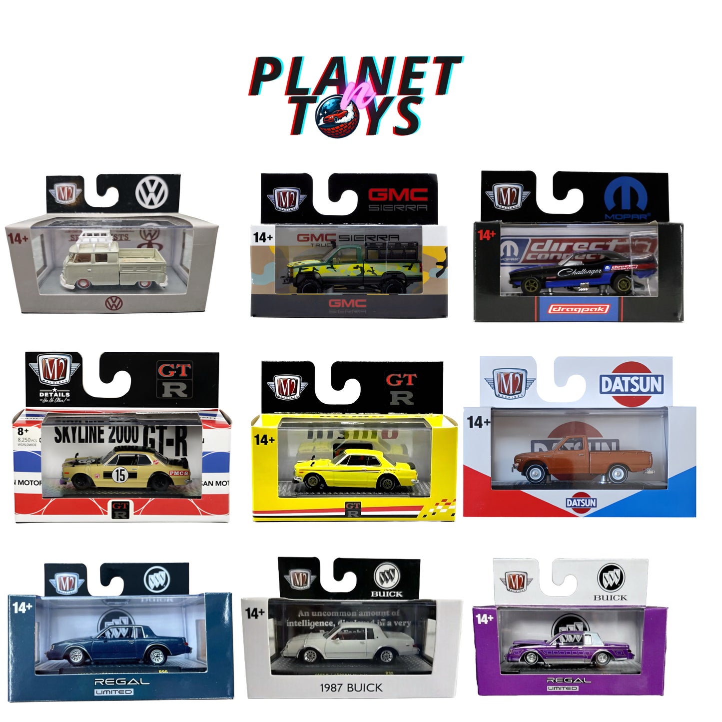 M2 Box Assorted 1:64 Diecast