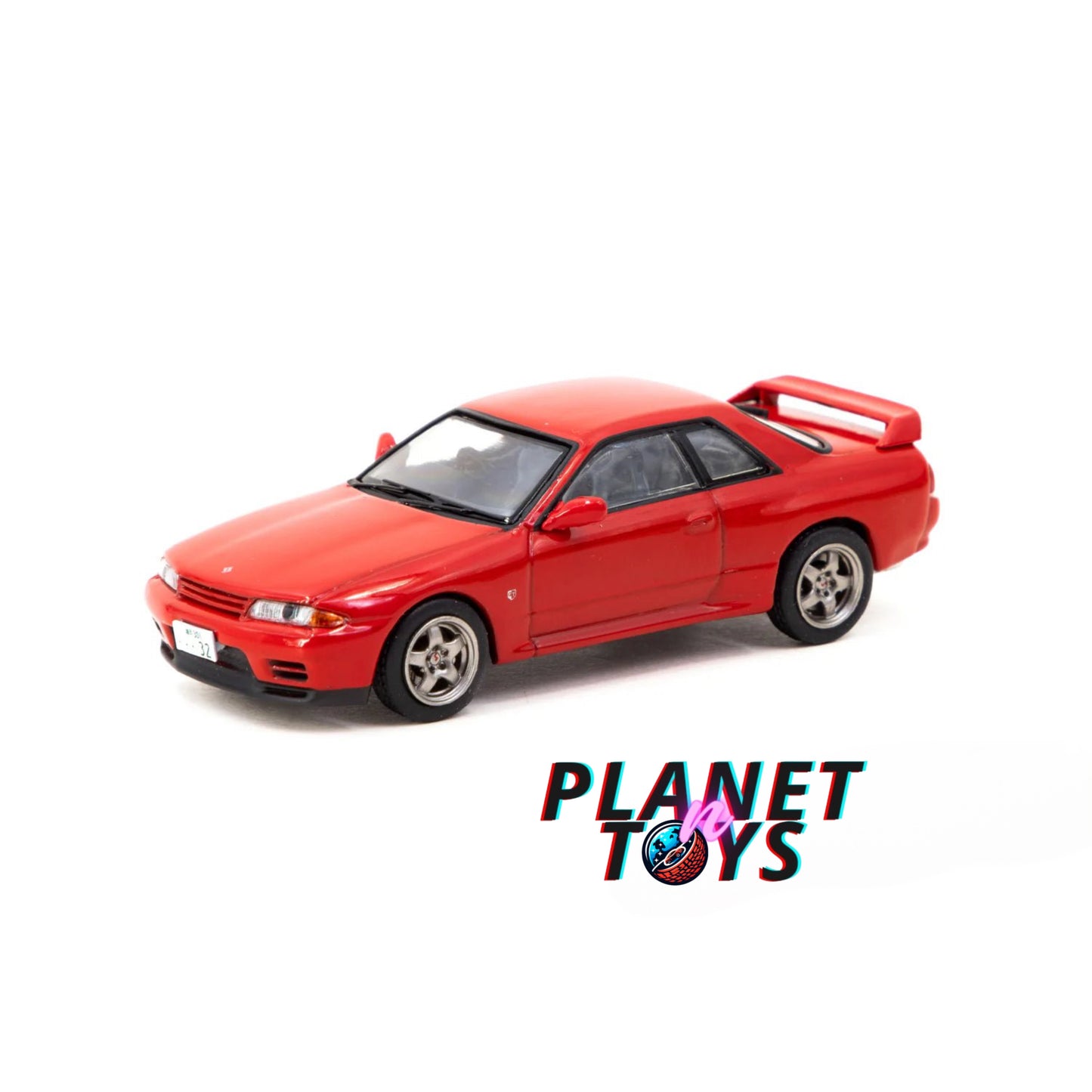 Tarmac Works - 1/64 NISSAN SKYLINE GT-R BNR32 RED DIECAST SCALE MODEL CAR (JC64-008-RD) Mijo