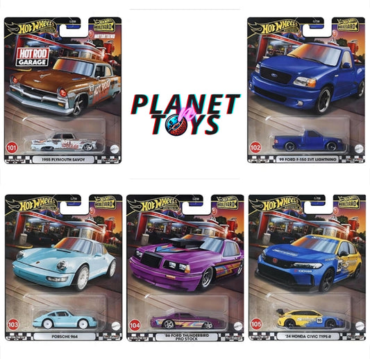 Hot Wheels Premium Boulevard #101-105 (Plymouth, Ford, Porsche, Honda) Set 5/5