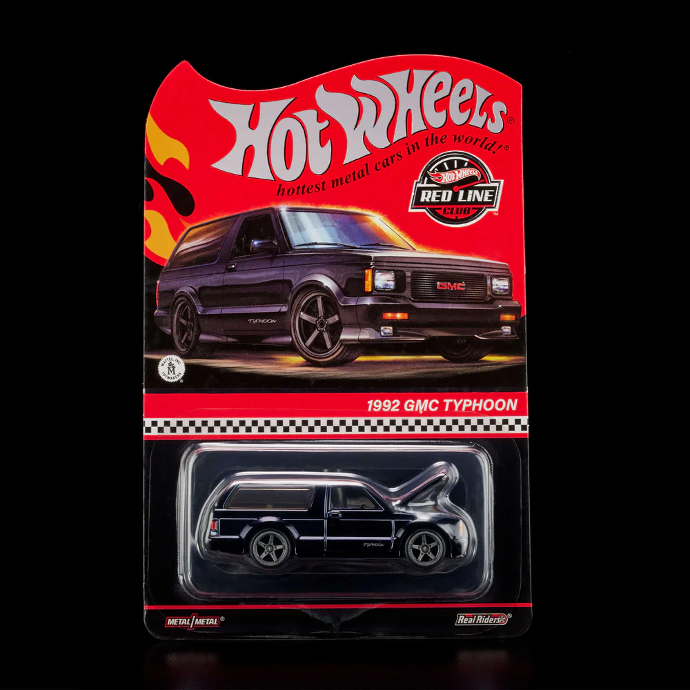 Hot Wheels Collectors RLC 1992 GMC Typhoon Black