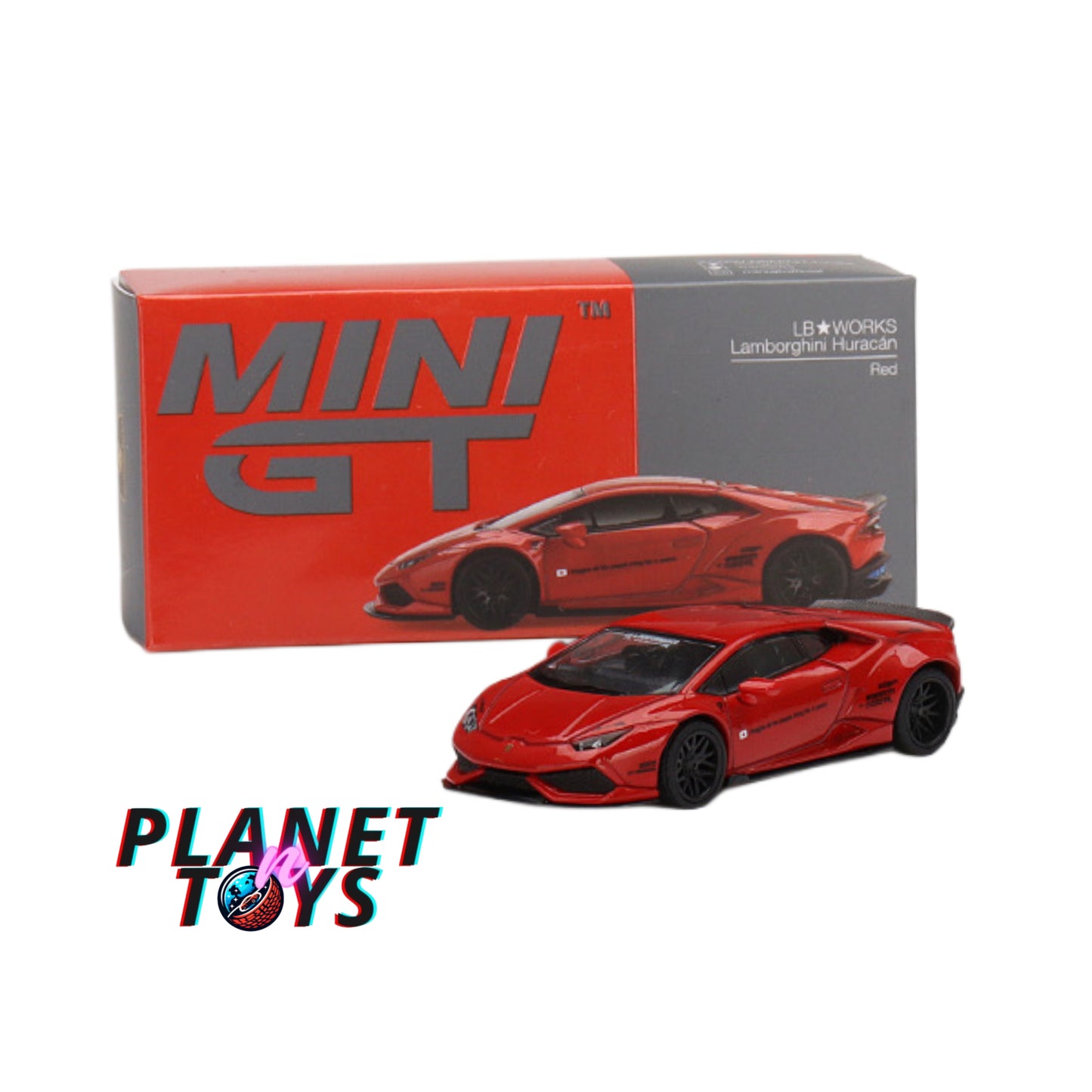 Mini GT LB★WORKS Lamborghini Huracan ver. 2 Red #375
