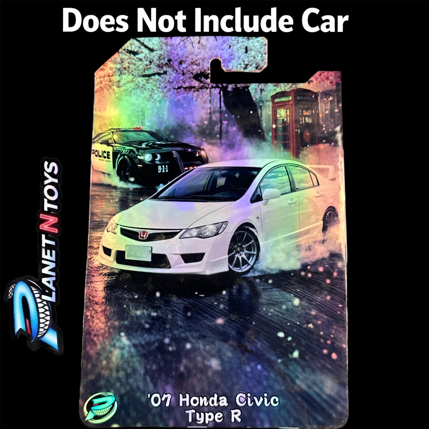I Put the CARD You Put the Car - Customs Cards Background to attach any 1:64 Diecast Car Made by Planet N Toys