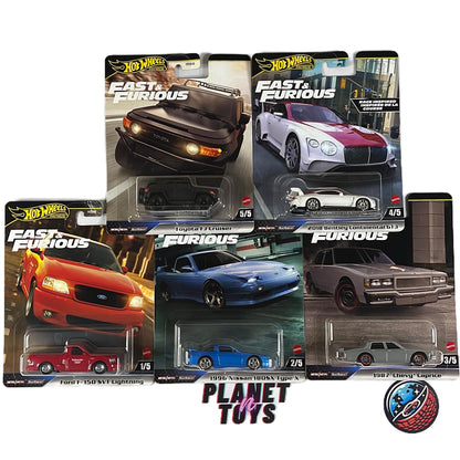 Hot Wheels Premium Fast & Furious Sets 5/5 Assorted