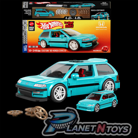 Mattel Brick Shop Hot Wheels Custom ’90 Honda Civic EF Building Set