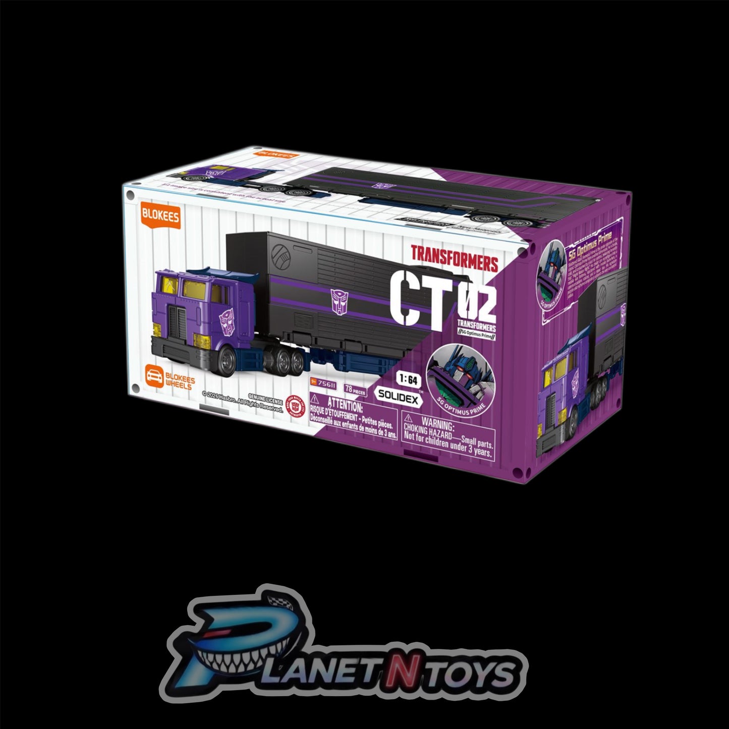 Transformers CT02 Shattered Glass Optimus Prime Blokees Wheels Model Kit
