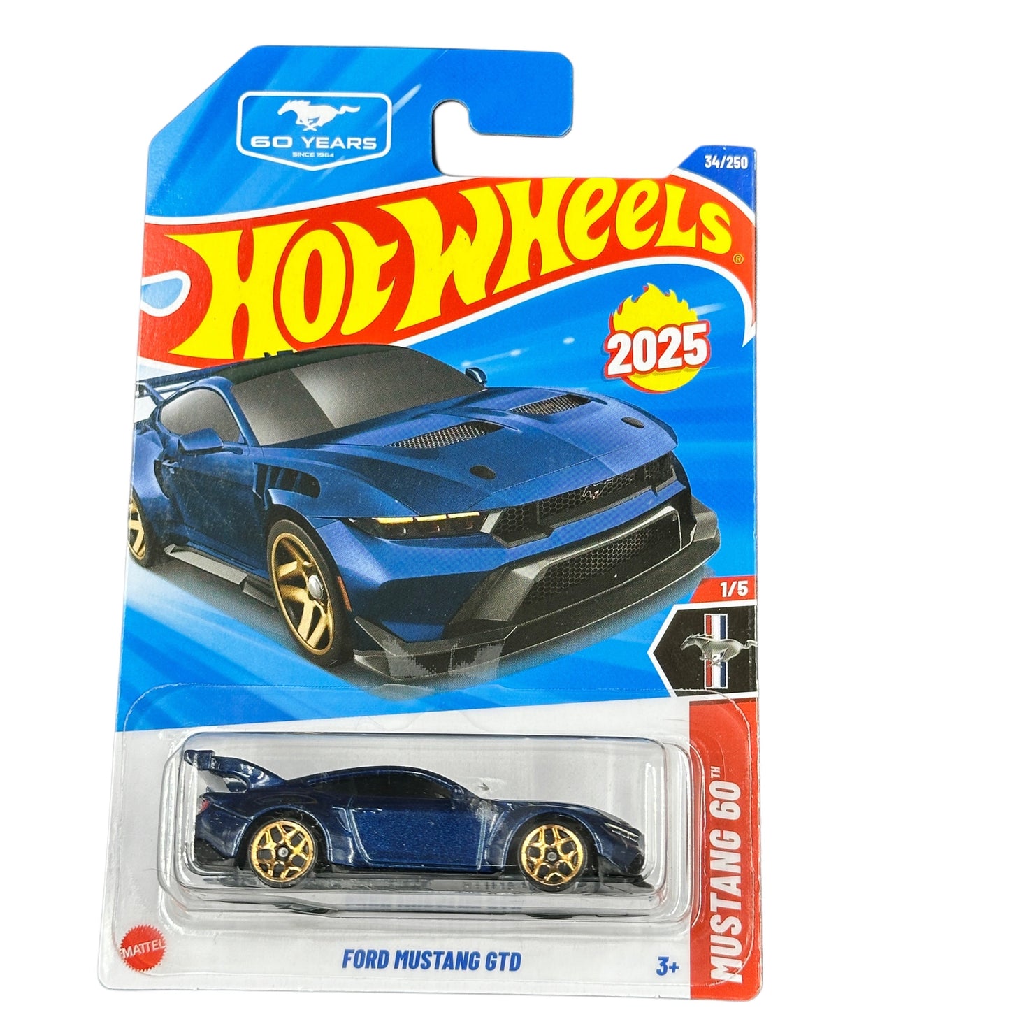 Hot Wheels Ford Mainline 1:64  (American Power, Mustang, Shelby, Escort) Diecast Assorted Muscle Cars