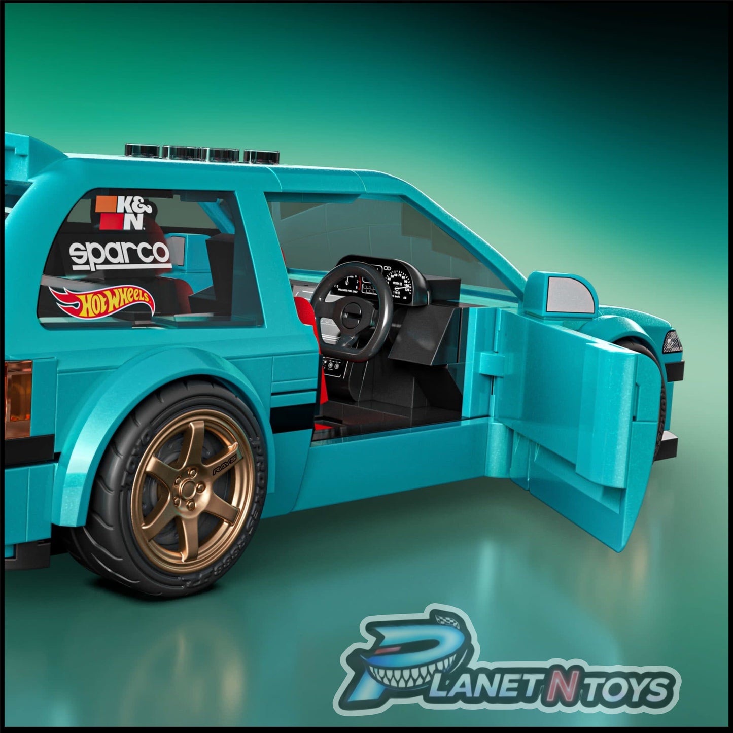 Mattel Brick Shop Hot Wheels Custom ’90 Honda Civic EF Building Set
