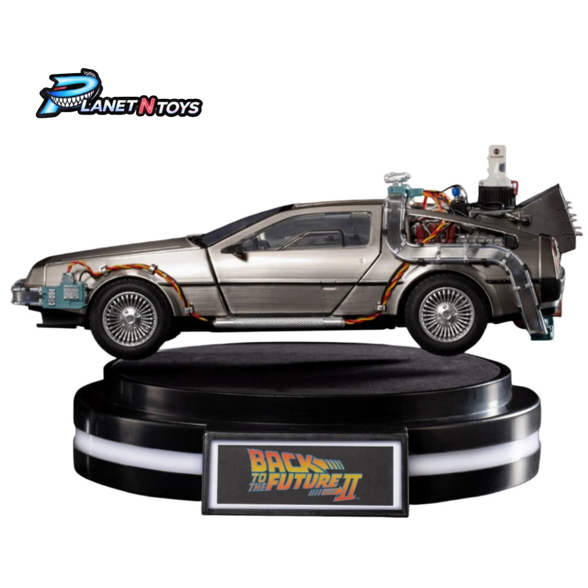 (PRE-ORDER) Back to the Future II Delorean Floating EAF-005 Egg Attack Floating Statue