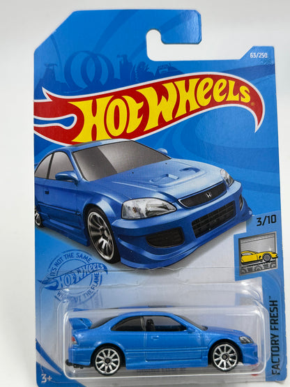 Hot Wheels Honda Mainline Diecast Cars (Assorted 1:64 Civic, Prelude, CR-X)
