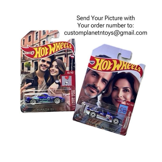 Custom Made Diecast 1:64 + Protector Case Hot wheels for any occasion