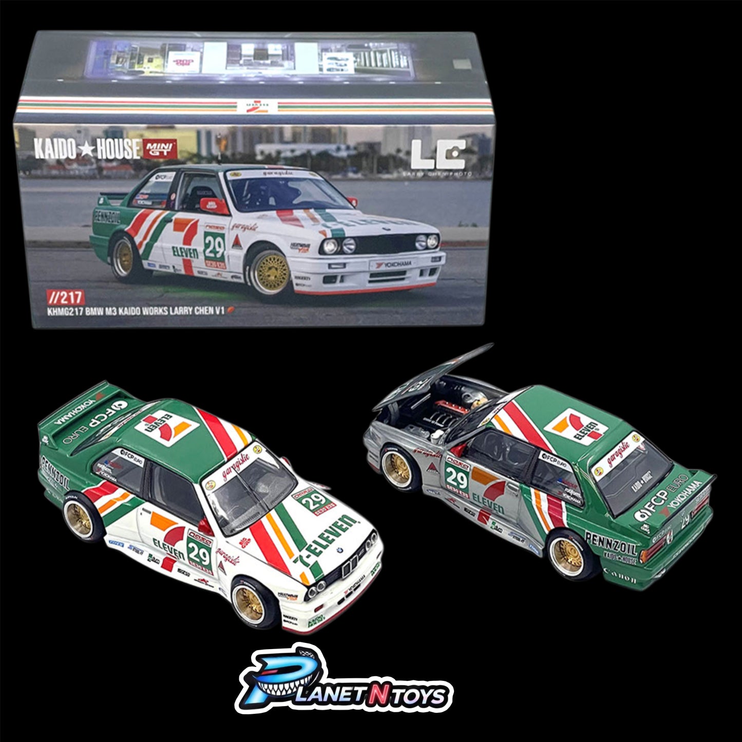 Kaido House x Mini GT 1:64 BMW M3 Kaido Works Larry Chen V1 – USA Only