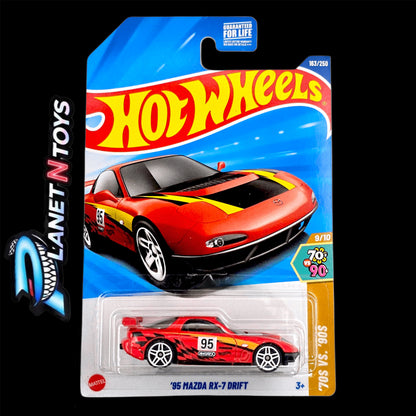 Hot Wheels Mazda Mainline Diecast Cars – 1:64 Scale | Savanna, RX7, RX3, MX5 Repu, 787B & More