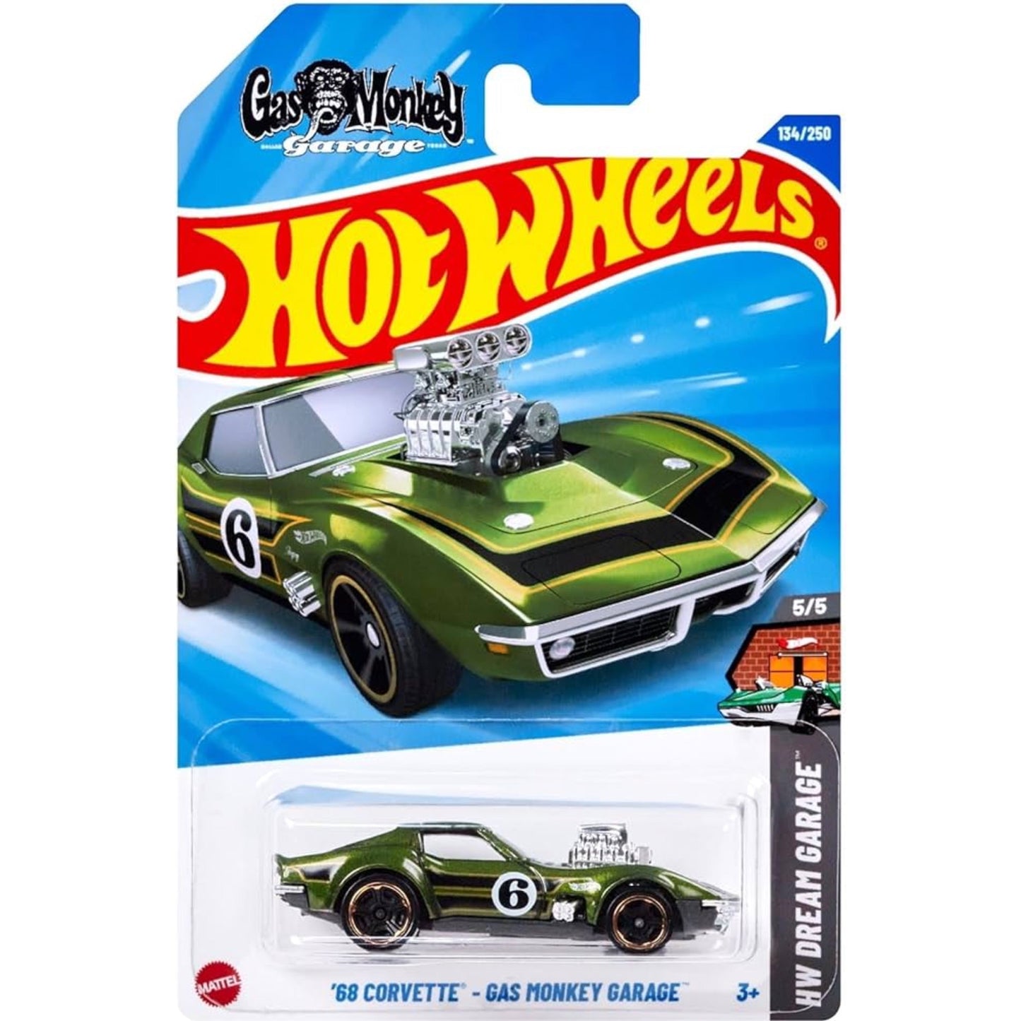 Hot Wheels Chevrolet Mainline 1:64 (American Power, Chevy, Corvette, Camaro, Gassers, Silverado) Diecast Assorted Muscle Cars