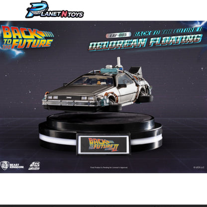 (PRE-ORDER) Back to the Future II Delorean Floating EAF-005 Egg Attack Floating Statue