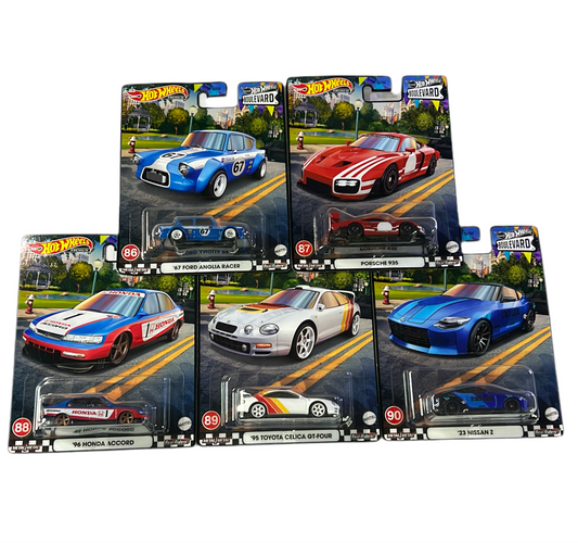 Hot Wheels Premium Boulevard #86 - #90 mix 2023 Set of 5 Diecast Car Collectible scale 1:64