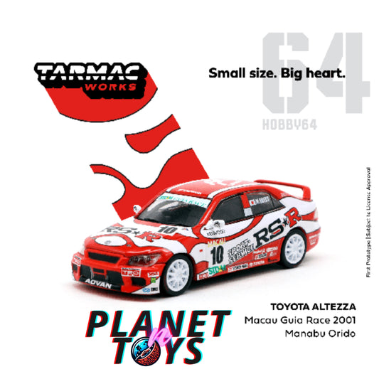 Tarmac Works 1:64 Toyota Altezza Macau Guia Race 2001 Manabu Orido