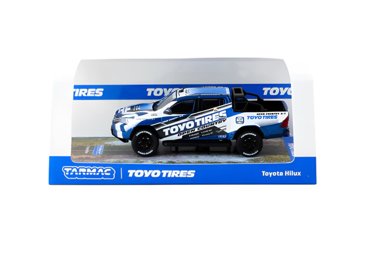 Tarmac Works 1:64 Toyota Hilux Blue/White