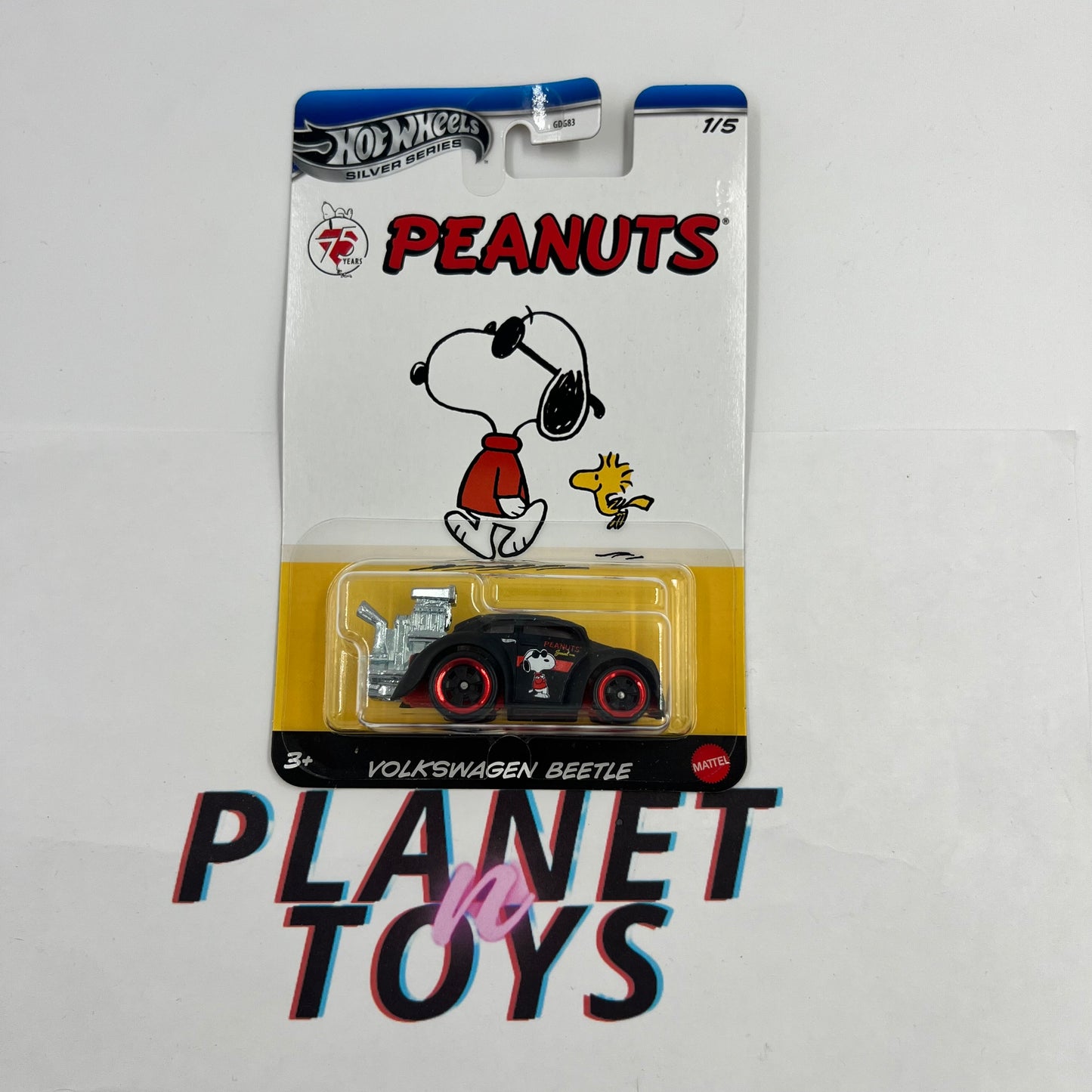 Hot Wheels Peanuts Silver Series Diecast Collectible scale 1:64 Set 5/5