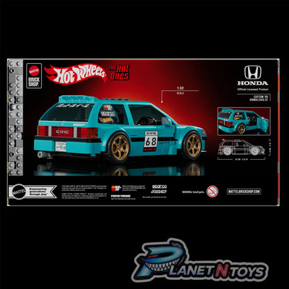 Mattel Brick Shop Hot Wheels Custom ’90 Honda Civic EF Building Set