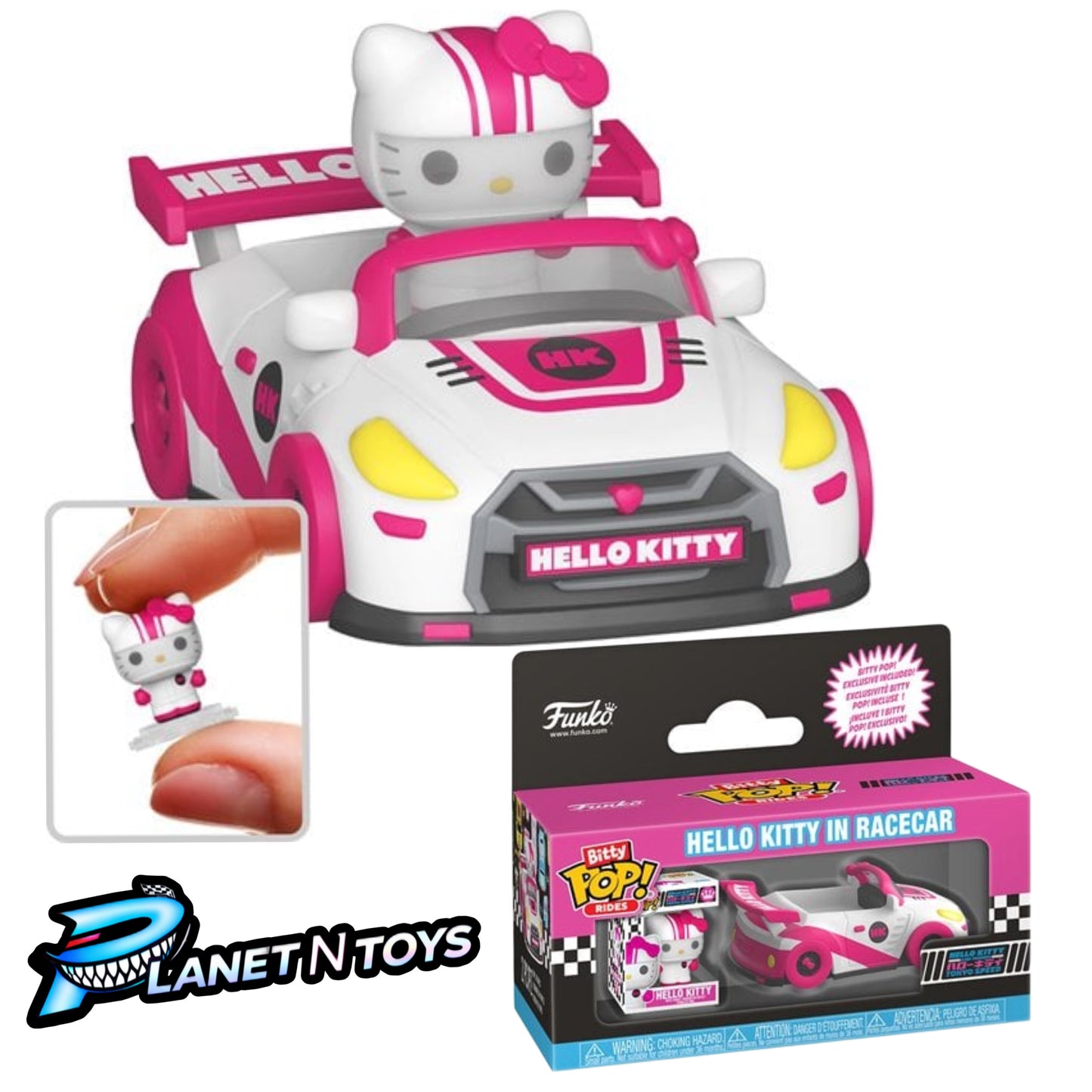 Funko Bitty Pop! Ride Assorted Models Characters with Racecar