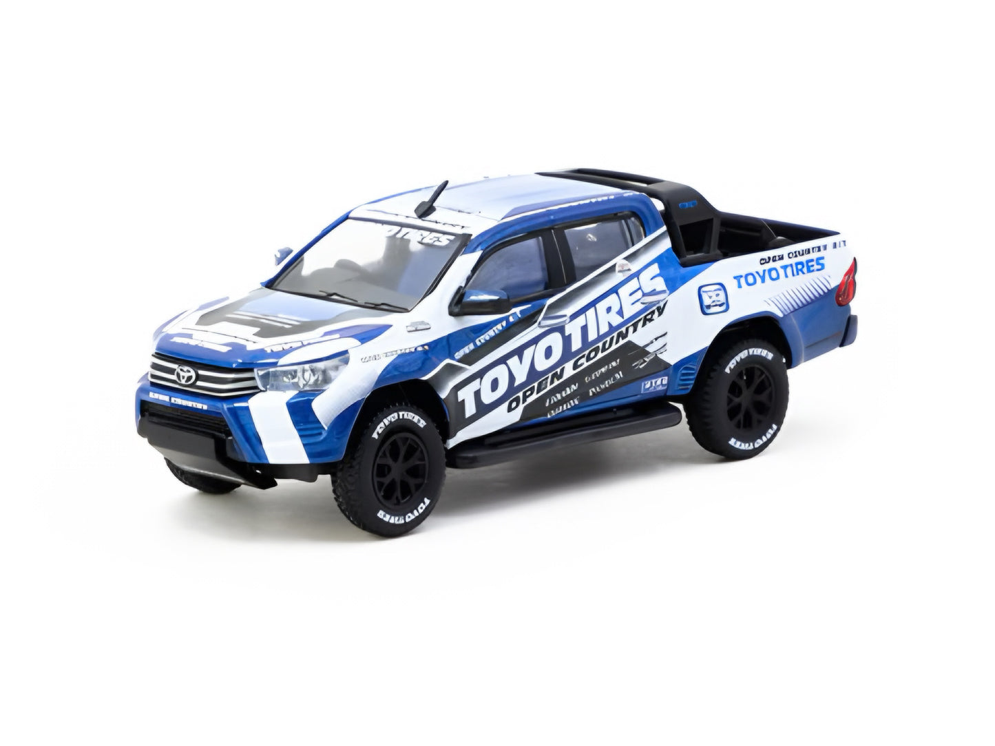 Tarmac Works 1:64 Toyota Hilux Blue/White