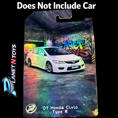 I Put the CARD You Put the Car - Customs Cards Background to attach any 1:64 Diecast Car Made by Planet N Toys