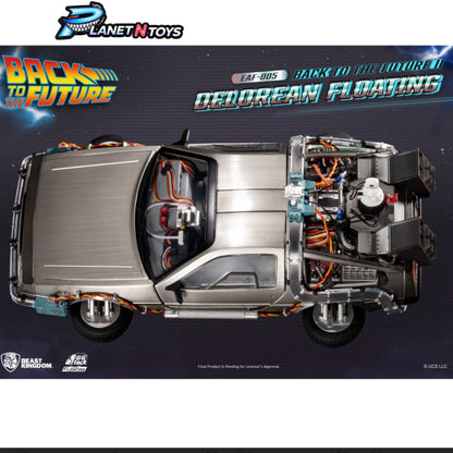 (PRE-ORDER) Back to the Future II Delorean Floating EAF-005 Egg Attack Floating Statue