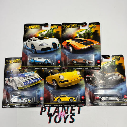 Hot Wheels Premium Hammer Drops 2025 Car Culture Diecast Collectible scale 1:64 Set 5/5
