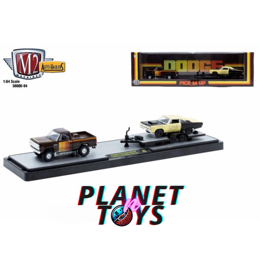 M2 Haulers Dodge (1979 Dodge 150 Power Wagon PICK-M-UP & 1969 Plymouth Road Runner 440 6-Pack)