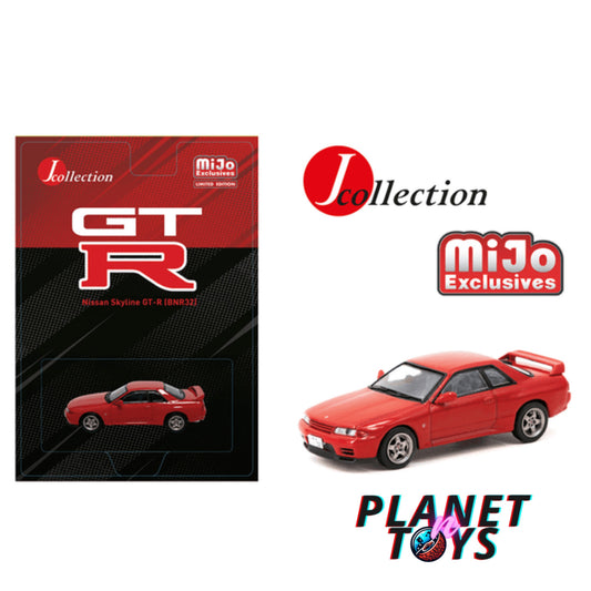 Tarmac Works - 1/64 NISSAN SKYLINE GT-R BNR32 RED DIECAST SCALE MODEL CAR (JC64-008-RD) Mijo
