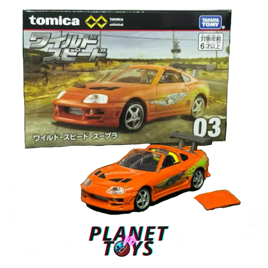 Takara Tomy Tomica Premium Unlimited 03 F & F Toyota Supra A80 1:64