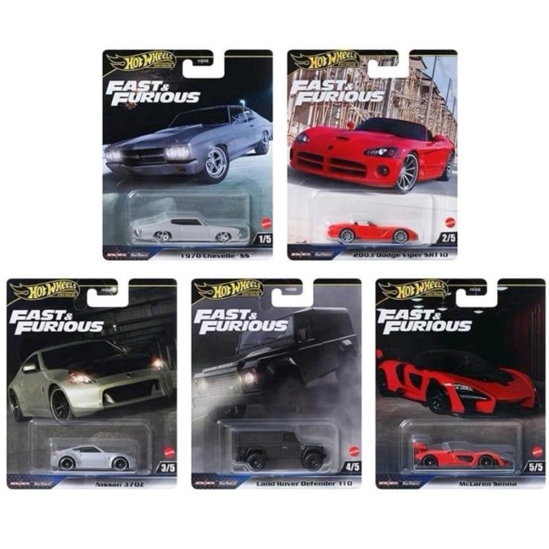 Hot Wheels Premium Fast & Furious Sets 5/5 Assorted