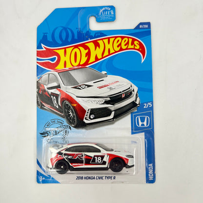 Hot Wheels Honda Mainline Diecast Cars (Assorted 1:64 Civic, Prelude, CR-X)