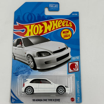 Hot Wheels Honda Mainline Diecast Cars (Assorted 1:64 Civic, Prelude, CR-X)