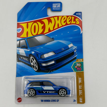 Hot Wheels Honda Mainline Diecast Cars (Assorted 1:64 Civic, Prelude, CR-X)