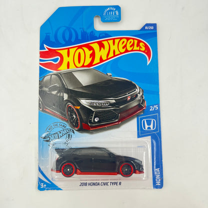 Hot Wheels Honda Mainline Diecast Cars (Assorted 1:64 Civic, Prelude, CR-X)