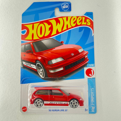 Hot Wheels Honda Mainline Diecast Cars (Assorted 1:64 Civic, Prelude, CR-X)