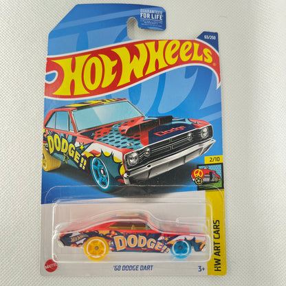 Hot Wheels Dodge Mainline American Power 1:64 Diecast Assorted (charger, Hellcat, Challenger, viper, van, Dart) Muscle Cars