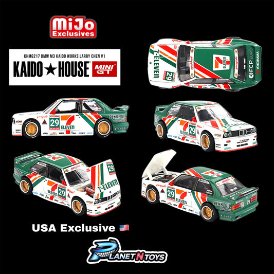 Kaido House x Mini GT 1:64 BMW M3 Kaido Works Larry Chen V1 – USA Only