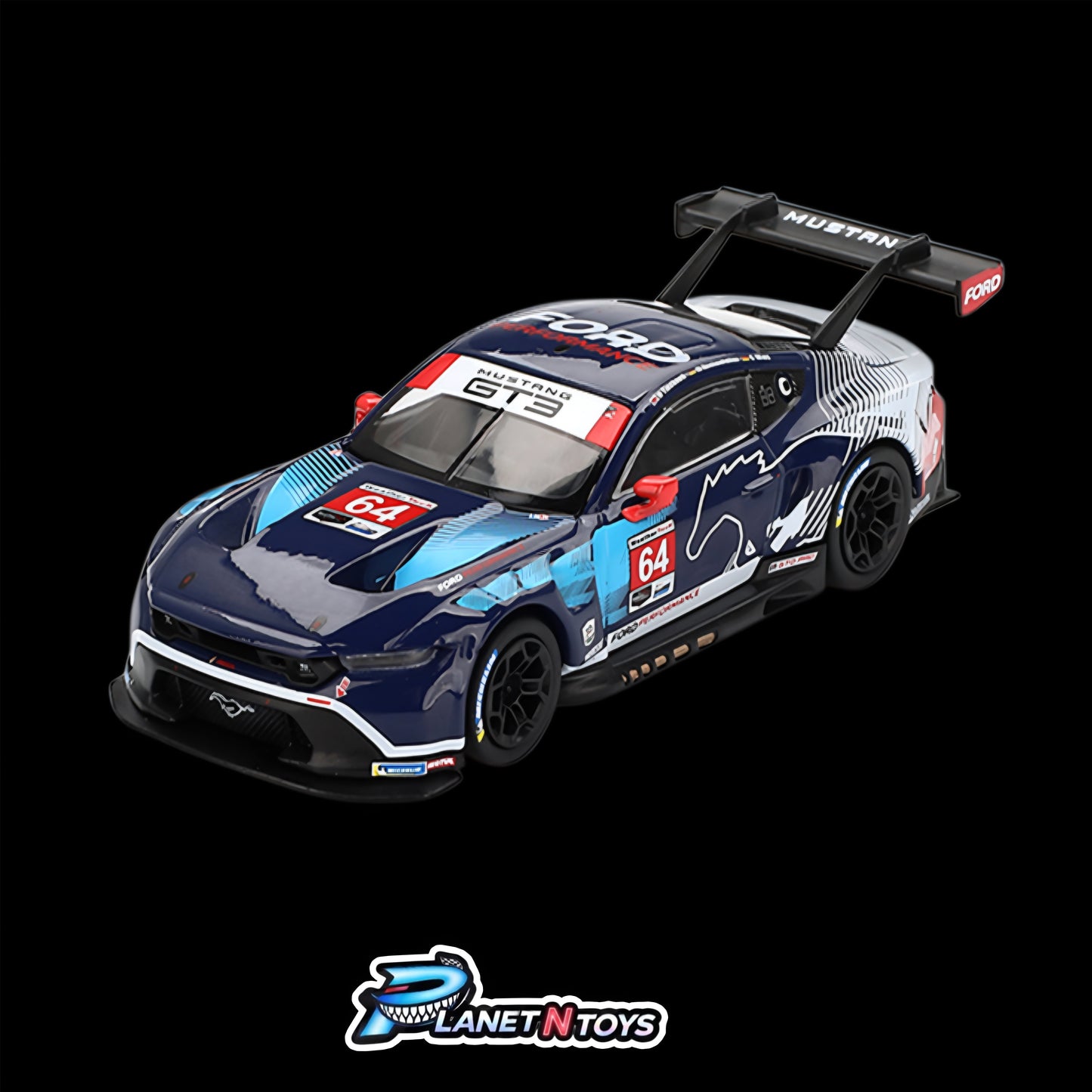 Mini GT 1:64 Ford Mustang GT3 #64 Ford Multimatic Motorsports 2024 IMSA Daytona 24Hrs