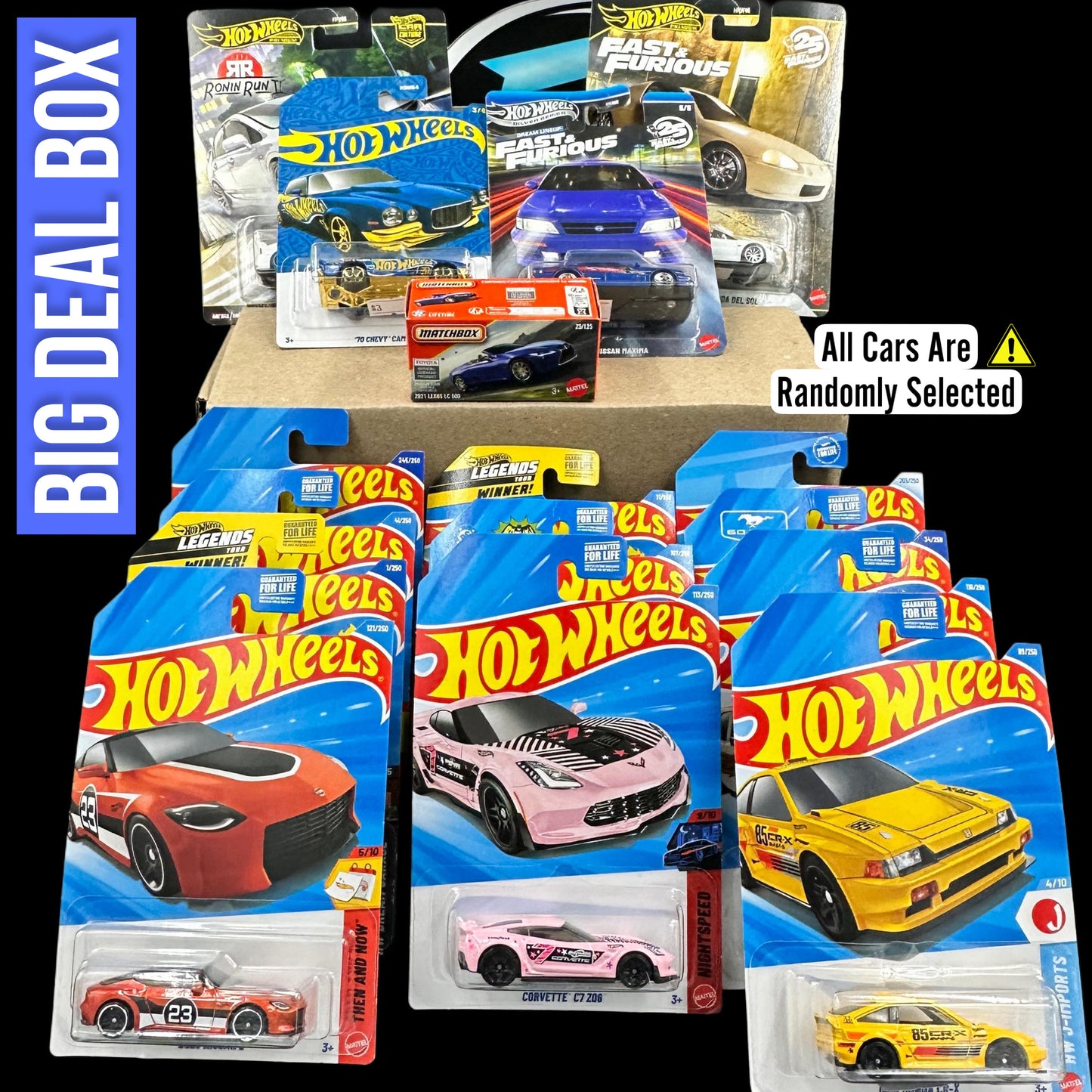 Planet n Toys Diecast Box 1:64 Assorted Collectible Hotwheels/Matchbox