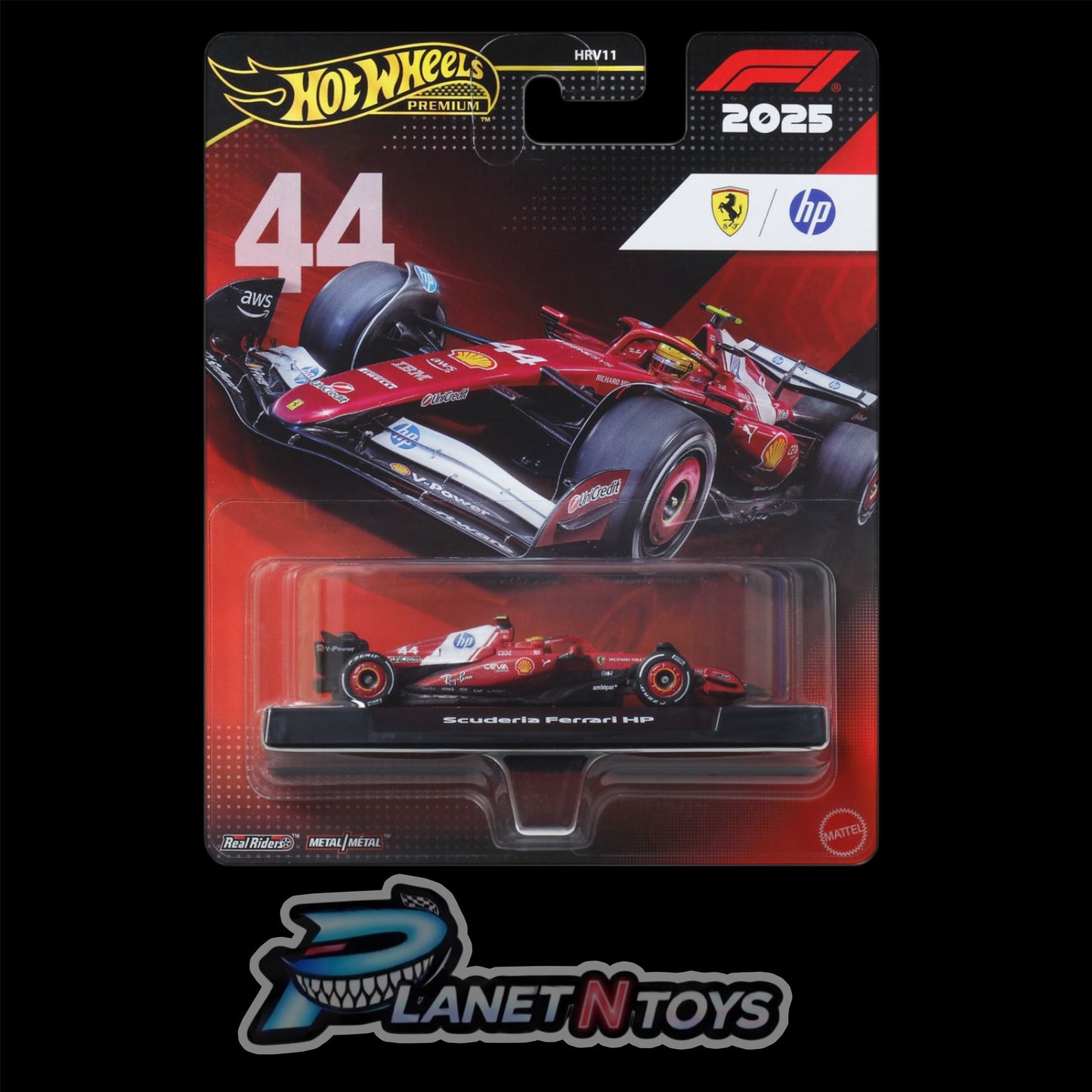 Hot Wheels Formula 1 Ferrari Lewis Hamilton #44 Premium 1:64 Vehicle