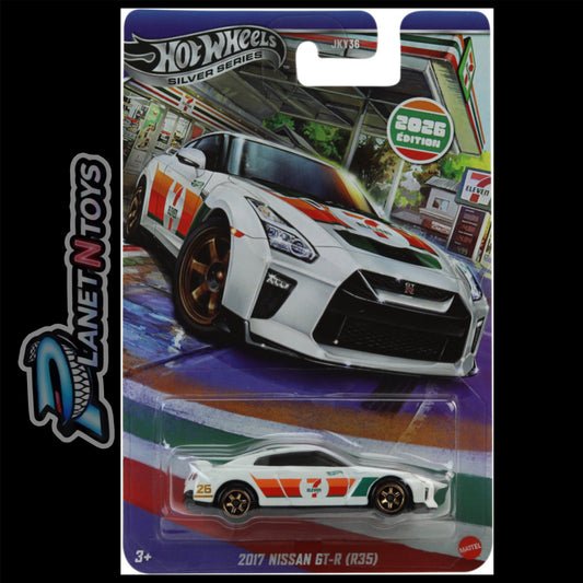 Hot Wheels Silver Series 7-Eleven 2017 Nissan GT-R (R35)