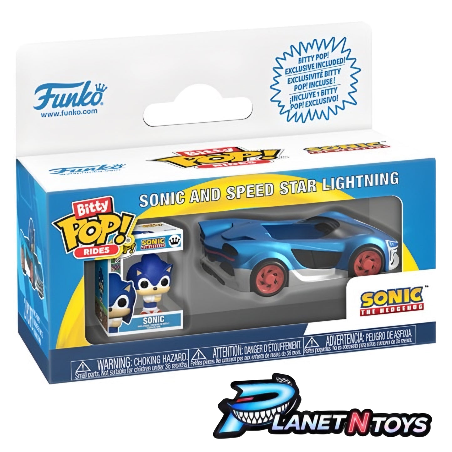 Funko Bitty Pop! Ride Assorted Models Characters with Racecar