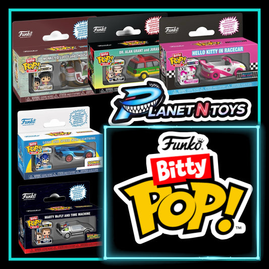 Funko Bitty Pop! Ride Assorted Models Characters with Racecar