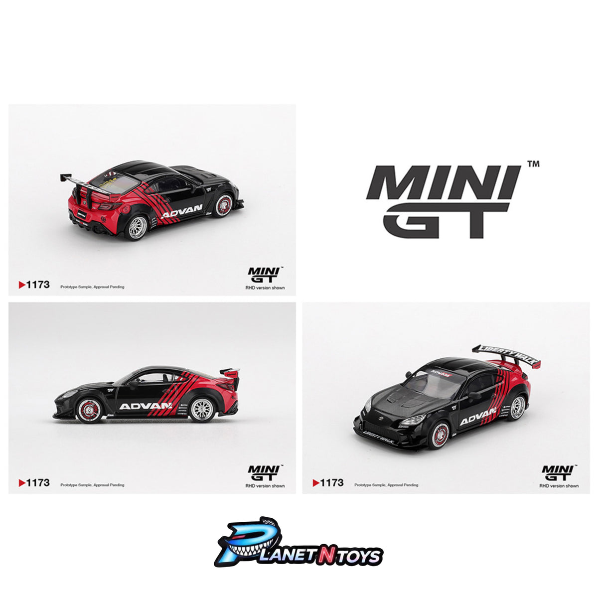 Mini GT 1:64 Toyota GR86 LB★Nation Advan